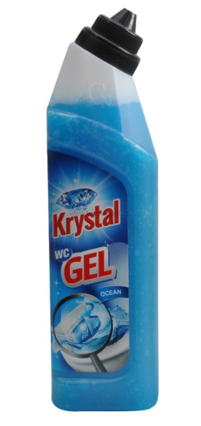 KRYSTAL WC gel do zásobníku, 750 ml, modrý - oceán