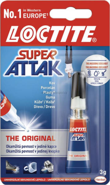 Sekundové lepidlo LOCTITE SUPER ATTAK
