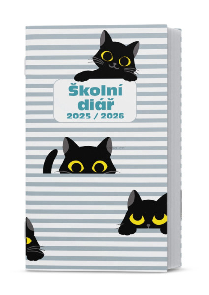 Týdenní školní diář KAMIL LAMINO, Kočky