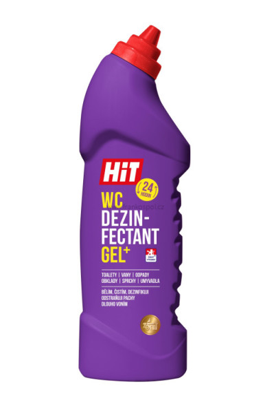 HIT WC gel dezinfectant, tekutý čistič, 750 g