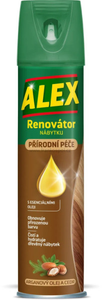 ALEX aerosol renovátor nábytku, přírodní péče, 400 ml