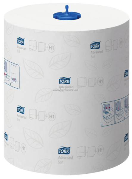 Papírové ručníky v roli TORK H1 Advanced, dvouvrstvý, celulóza+recykl