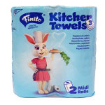 Kuchyňská utěrka FINITO, 2x 50 útržků, 3-vrstvá