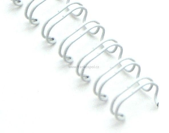 Kovové hřbety 9/16" 14,3 mm, bílé