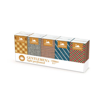 Papírové kapesníčky HARMONY Gentlemen's light perfumed, 3-vrtvé, 10 x 10 ks