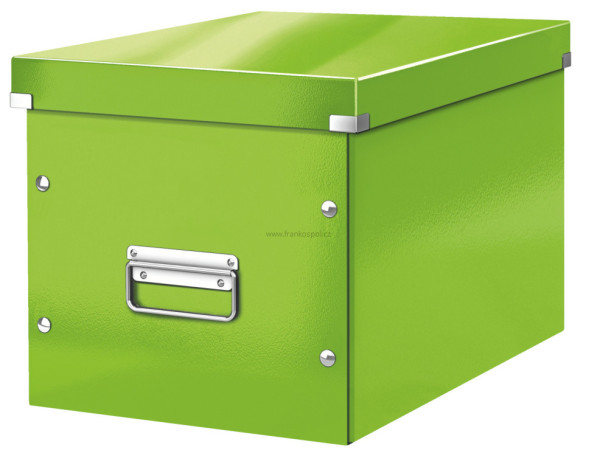 Krabice LEITZ WOW Click&Store, velikost L (A4), zelená