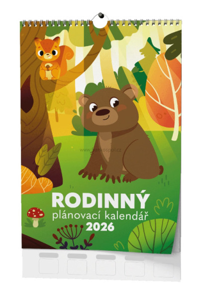Nástěnný kalendář RODINNÝ plánovací, BNC9