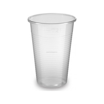 Kelímek nápojový PP, transparentní, 0,2 l