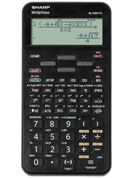 Kalkulačka SHARP EL-W531TLBBK, černá