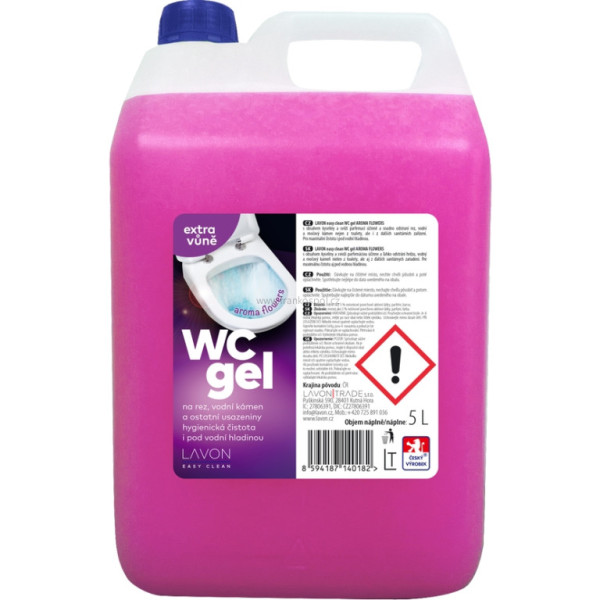 LAVON WC gel, 5 l, aroma flowers