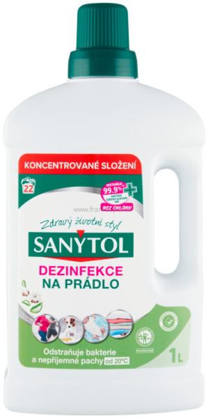 SANYTOL dezinfekce na prádlo, 1 l, aloe vera