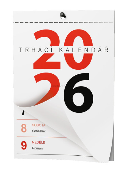 Nástěnný kalendář TRHACÍ A6, BNA0