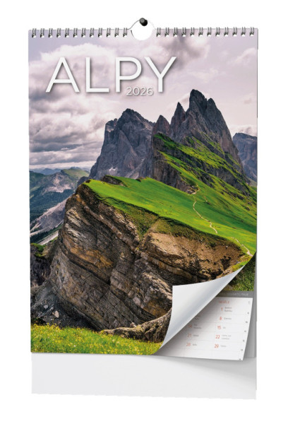 Nástěnný kalendář ALPY, BNF8