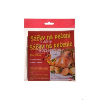 Sáček na pečení 35 x 40 cm + klipsy