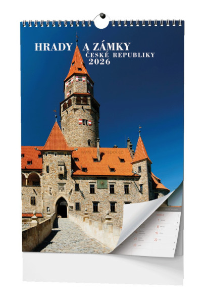 Nástěnný kalendář HRADY A ZÁMKY ČESKÉ REPUBLIKY, BNS1