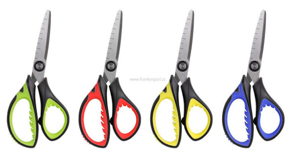 Dětské nůžky COLORINO, asymetrické, 13,5 cm