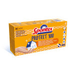 Rukavice jednorázové SPONTEX Protect 100, vinylové, vel. M