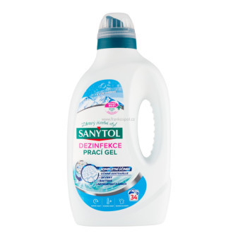 SANYTOL dezinfekční gel na prádlo, 1,7 l, svěží vůně