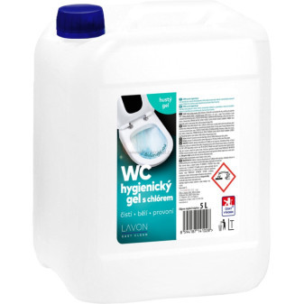LAVON WC hygienický gel s chlórem, 5 l