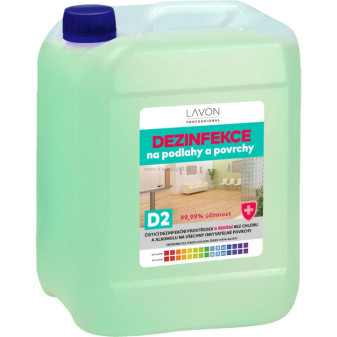 LAVON Professional, dezinfekce na podlahy a povrchy D2, 5 l