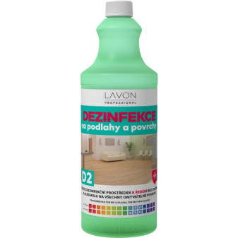 LAVON Professional, dezinfekce na podlahy a povrchy D2, 1 l
