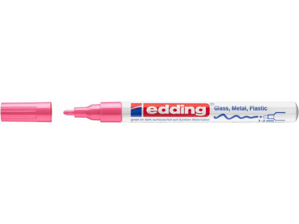 Lakový popisovač EDDING 751, 1-2 mm, růžový