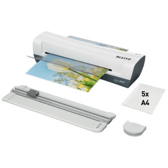 Laminátor LEITZ iLAM Home A4 set 4v1, bílý