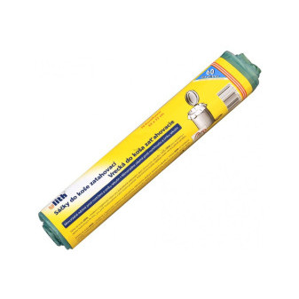 Pytle do koše 60l zatahovací v roli, zelené