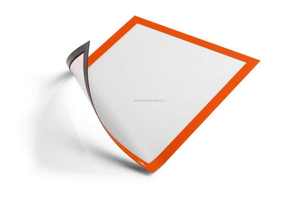 Magnetický rámeček DURABLE Duraframe Magnetic, A4, oranžový