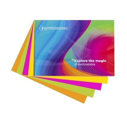 Elektrostatický bloček SYMBIONOTES, 70 x 100 mm, mix 4 barev
