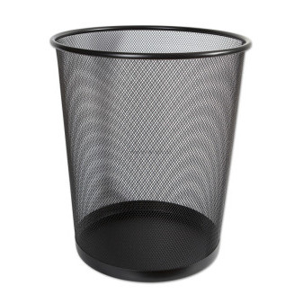 Koš odpadkový drátěný, černý, velký