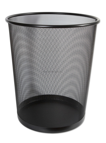 Koš odpadkový drátěný, černý, velký