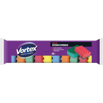 Houbička na nádobí VORTEX Wavy 3D, 10 ks