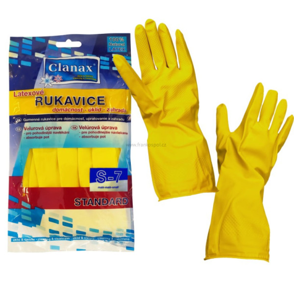 Rukavice pro domácnost CLANAX Standard, vel. S