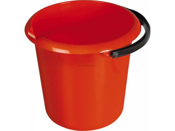 Kbelík SPOKAR s výlevkou, 10 l, červený