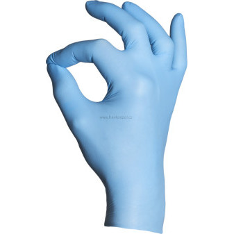 Rukavice jednorázové BLUE COMFORT 1733 Colour, nitrilové, modré, vel. L