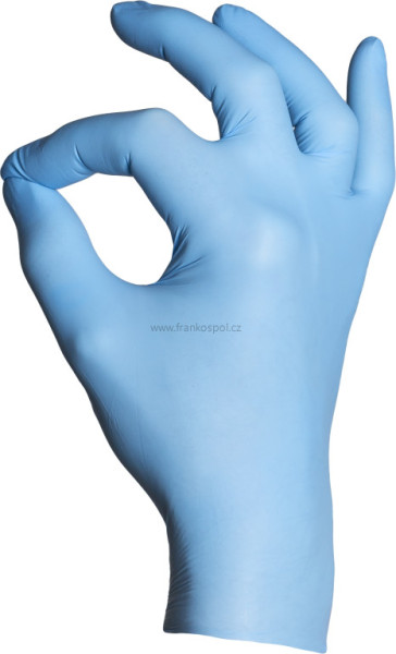 Rukavice jednorázové BLUE COMFORT 1733 Colour, nitrilové, modré, vel. L