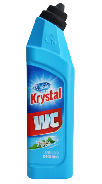 KRYSTAL WC kyselý čistič, 750 ml, na keramiku - modrý