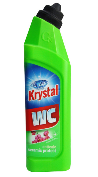 KRYSTAL WC kyselý čistič, 750 ml, na keramiku s ochranou - zelený