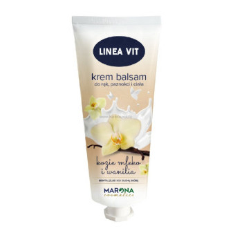 Krémový balzám na ruce i tělo LINEA VIT, 100 ml, Kozí mléko a vanilka