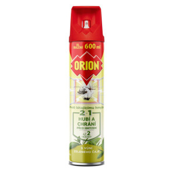 ORION 2v1 sprej proti létajícímu hmyzu, 600 ml, zelený čaj