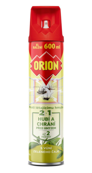 ORION 2v1 sprej proti létajícímu hmyzu, 600 ml, zelený čaj