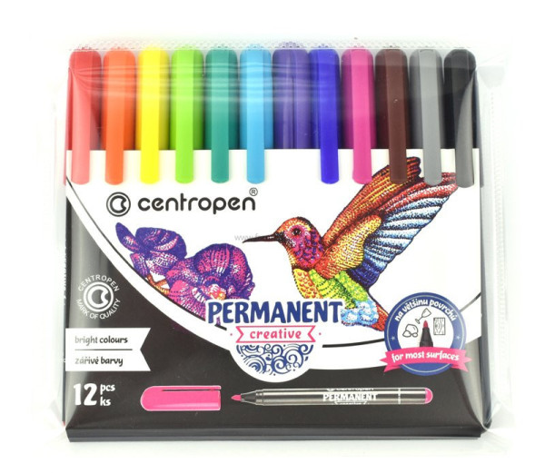 Popisovač CENTROPEN Creative 2896, sada 12 ks