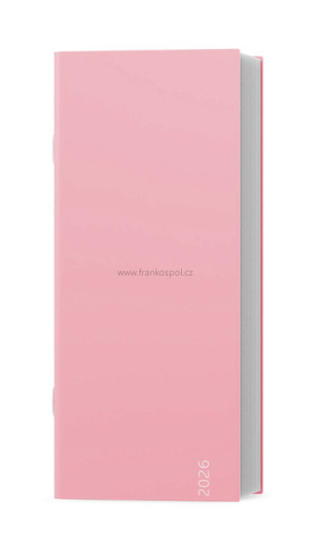 Měsíční diář BOŽKA COLOR, růžový