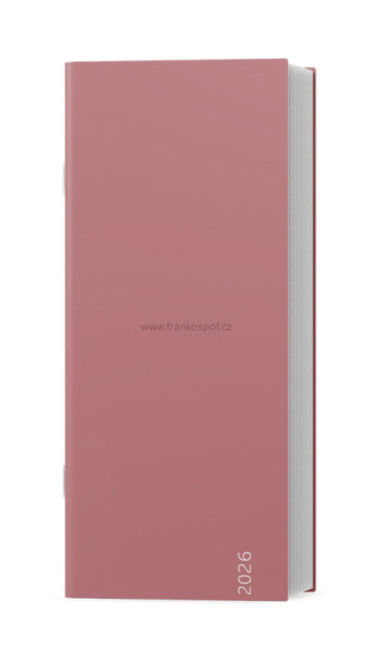 Měsíční diář BOŽKA COLOR, starorůžový