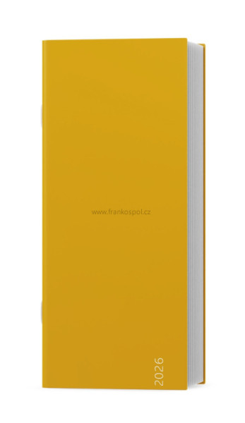 Měsíční diář BOŽKA COLOR,  okrový