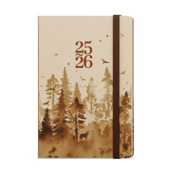 Týdenní diář 18měsíční LUNGO, B6, Les