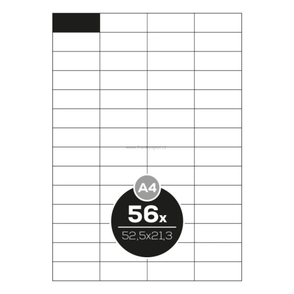Print etikety 52,5x21,3 mm