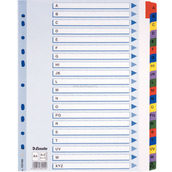 Rozdružovač ESSELTE, MYLAR A-Z zesílený