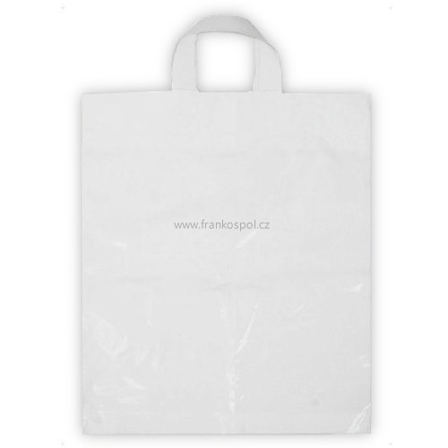 Taška PE s uchem 38x45 bílá